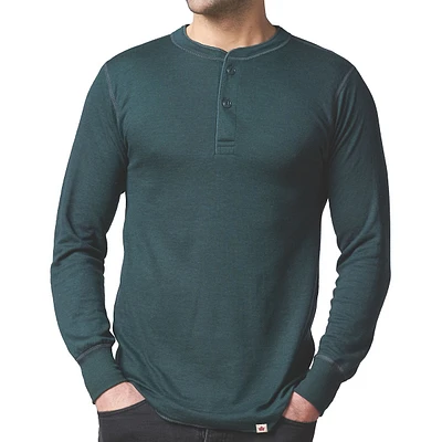 Heritage Two-Layer Merino Wool-Blend Henley