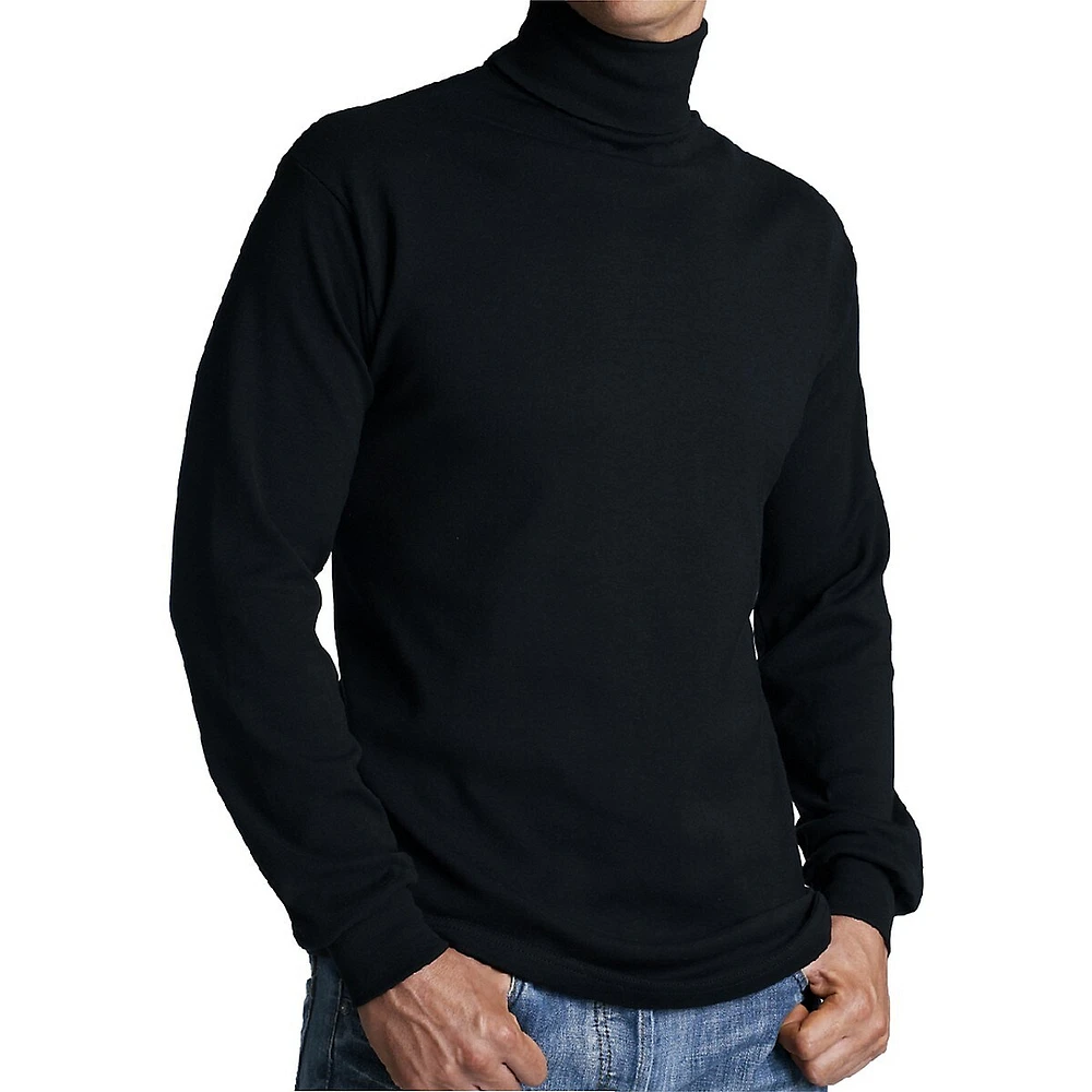 Rib-Knit Turtleneck