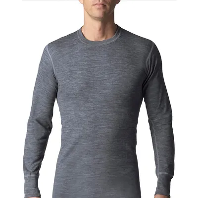 2-Layer Merino Wool-Blend Long-Sleeve Shirt