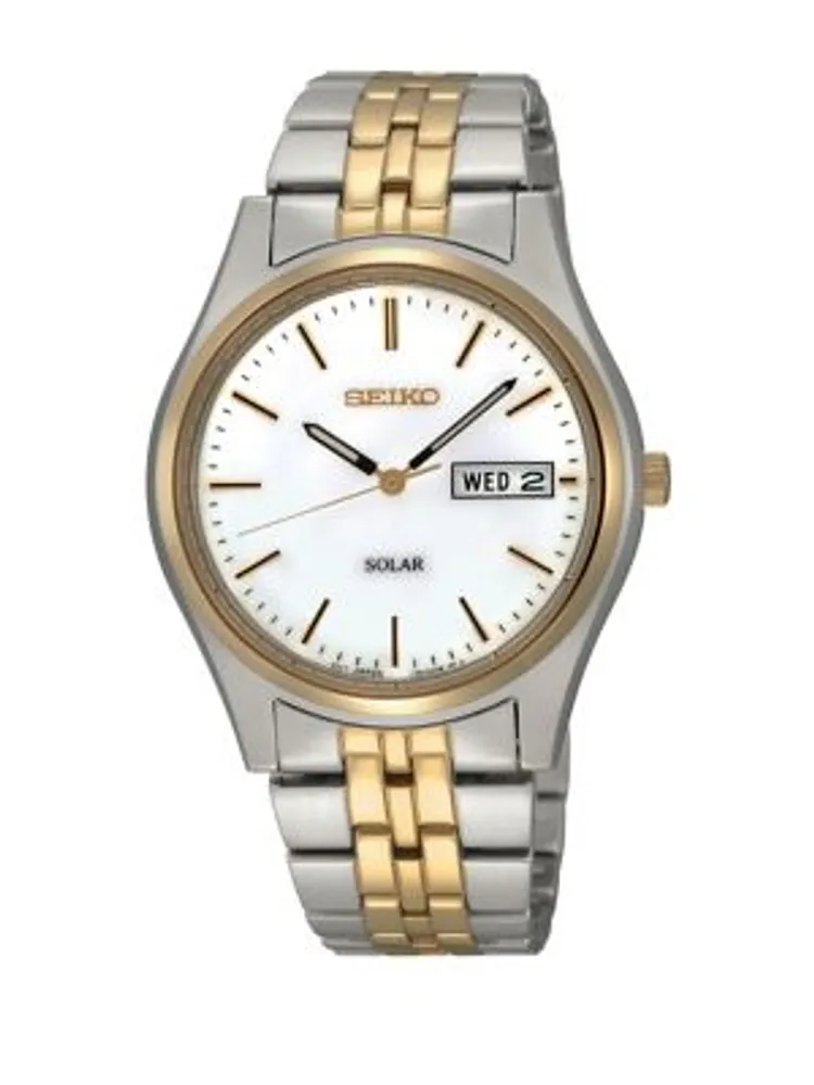 Seiko + Solar Quartz Bracelet Watch SNE032 | Upper Canada Mall