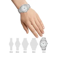 Me White Dial Stainless Steel Bracelet Watch​ SUR459P1