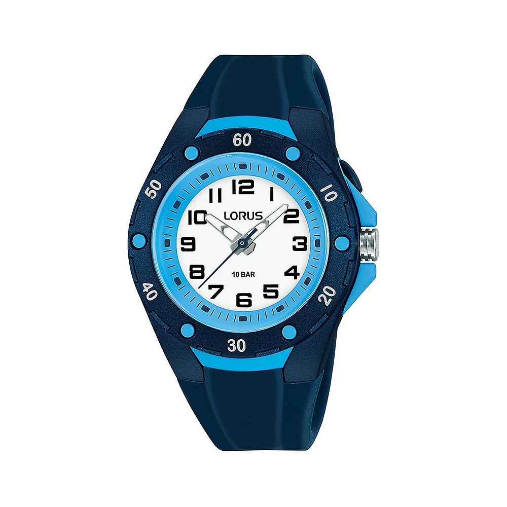 Kid's Navy Blue Strap & White Dial Analog Watch ​R2371N