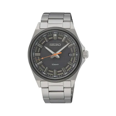 Stainless Steel & Navy-Grey Dial Bracelet Watch SUR507P1