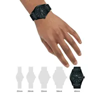 Seiko 5 Sports Black Stainless Steel Bracelet Watch SRPJ09K1F