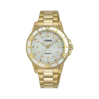 Goldplated Stainless Steel Bracelet Watch RG256V