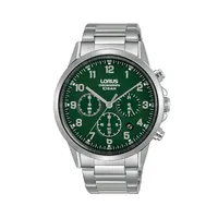 Montre chronographe à bracelet en acier inoxydable RT315K