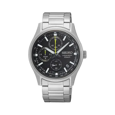 Stainless Steel Chronograph Watch SSB419P1