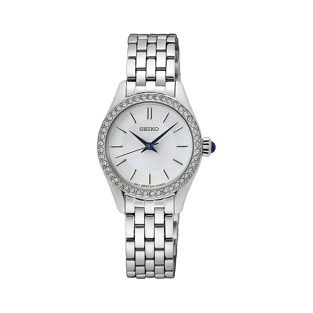 Montre-bracelet en acier inoxydable Glitz, SUR539P1