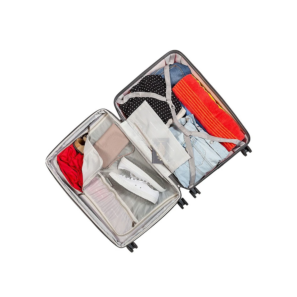 Moyen valise rigide à roulettes pivotantes Optimum, 65 cm