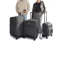 Central 21.5-Inch Softside Carry-On Spinner Suitcase