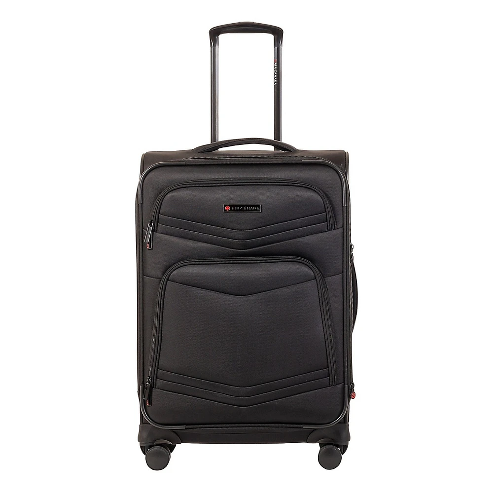 Central -Inch Softside Spinner Suitcase