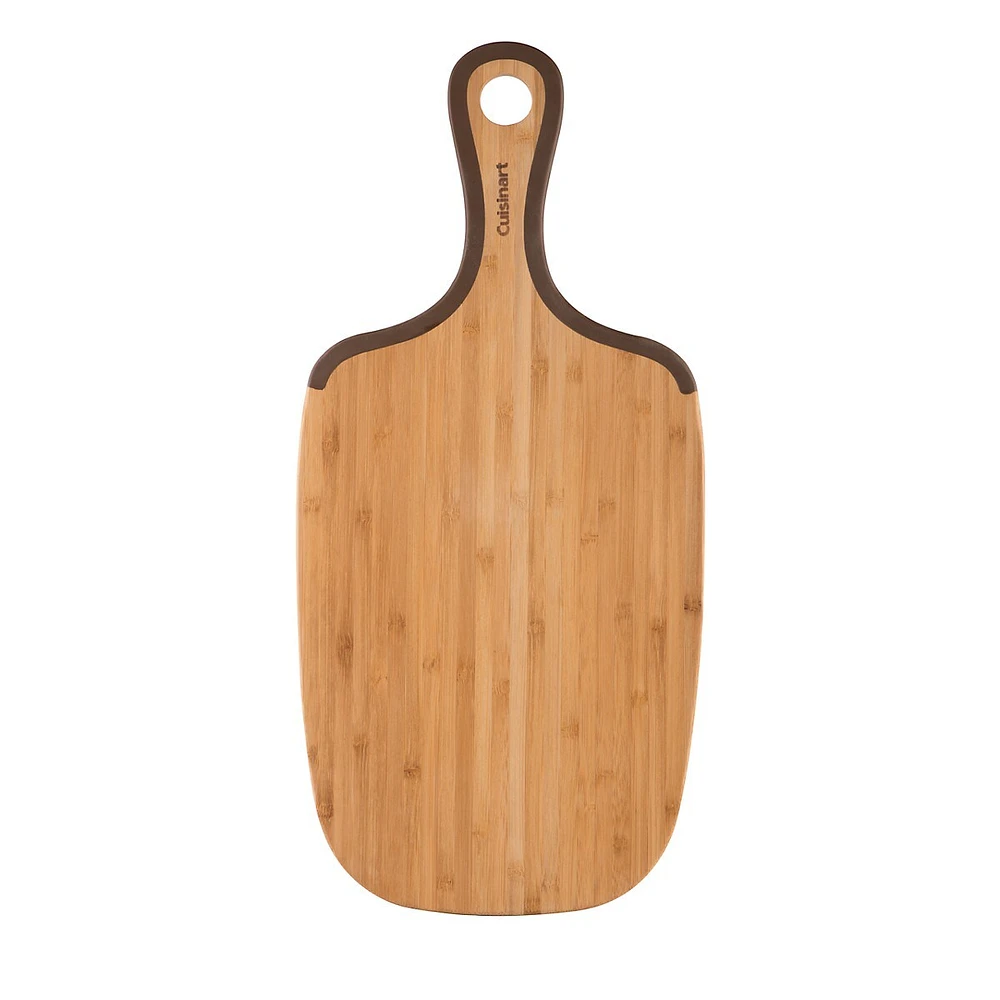 Non-Slip Bamboo Cutting Board with Handle