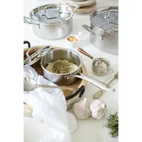 12-Piece Stainless Steel Hand-Hammered Cookware Set