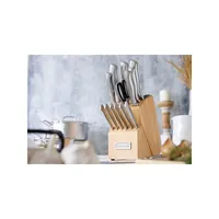 Hand Hammered Convex Edge German Steel 15-Piece Cutlery Set