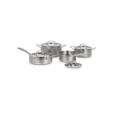 8-Piece Hand-Hammered Tri-Ply Cookware Set