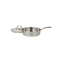 Metal Expressions 5-Quart Stainless Steel Saute Pan with Lid