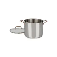 Metal Expressions 12 Qt. Stainless Steel Stock Pot with Lid