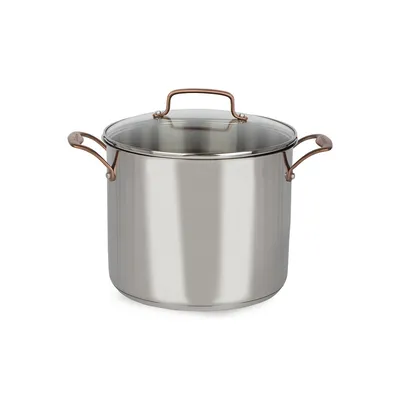 Metal Expressions 12 Qt. Stainless Steel Stock Pot with Lid