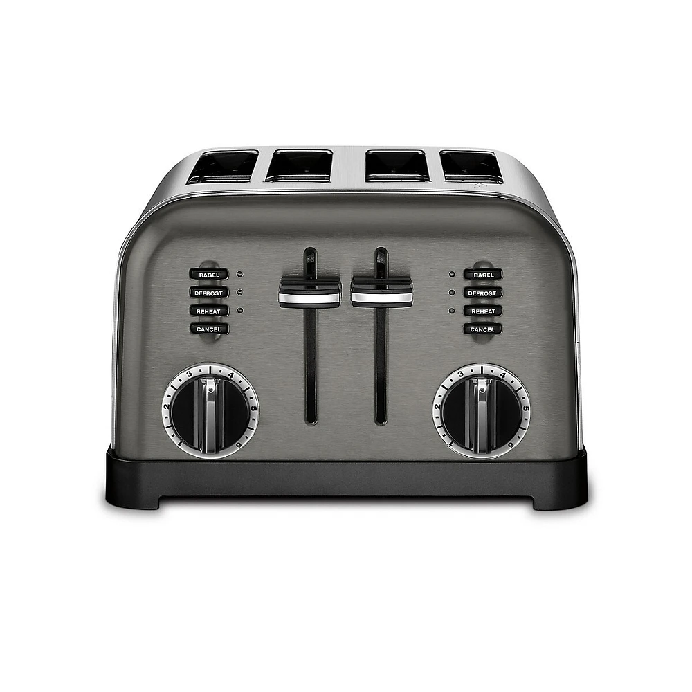 4-Slice Black Stainless Toaster CPT-180BKSC