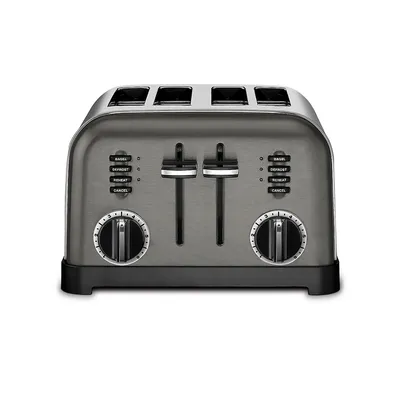 4-Slice Black Stainless Toaster CPT-180BKSC