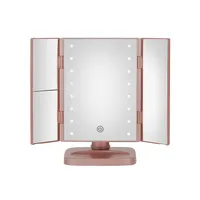 Rose Gold Trifold Makeup Mirror