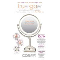 Miroir lumineux et rond à double face True Glow TGBE104XC