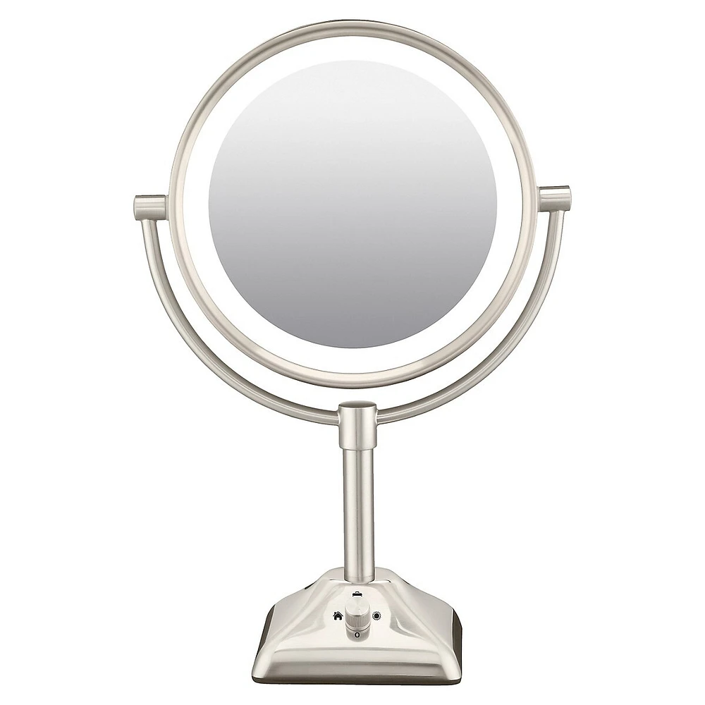 Miroir lumineux et rond à double face True Glow TGBE104XC