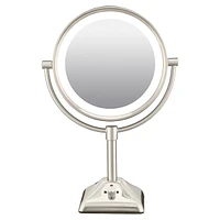 Miroir lumineux et rond à double face True Glow TGBE104XC