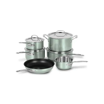 Style Collection Stainless Steel 10-Piece Cookware Set