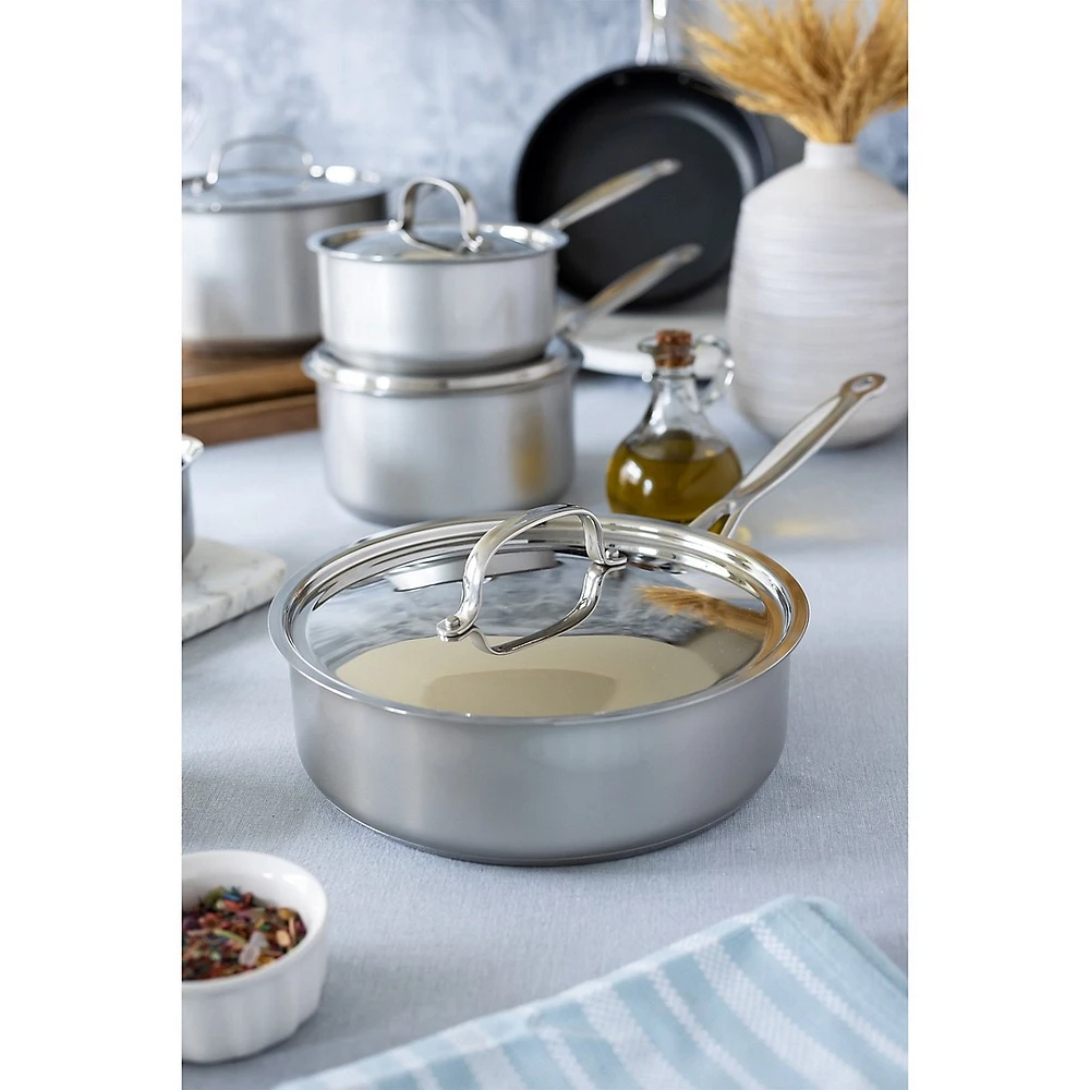 Style Collection Stainless Steel 10-Piece Cookware Set