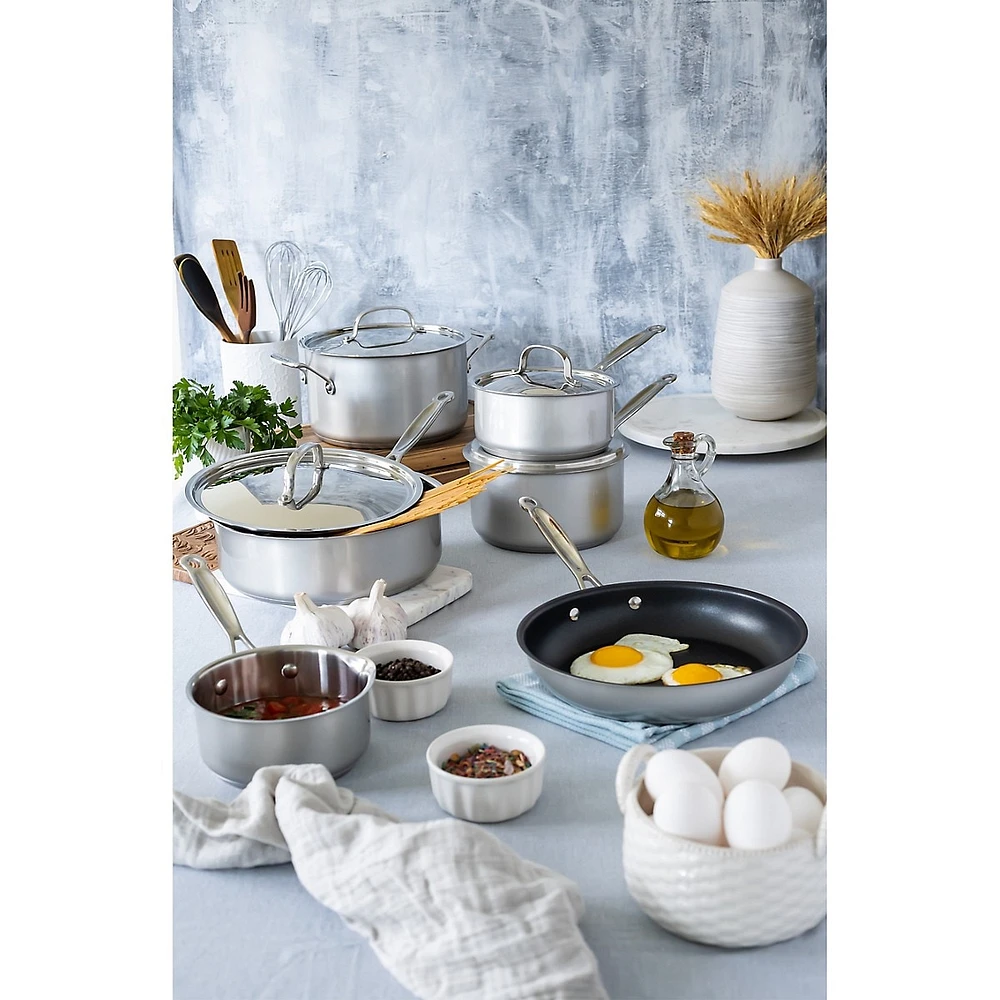 Style Collection Stainless Steel 10-Piece Cookware Set
