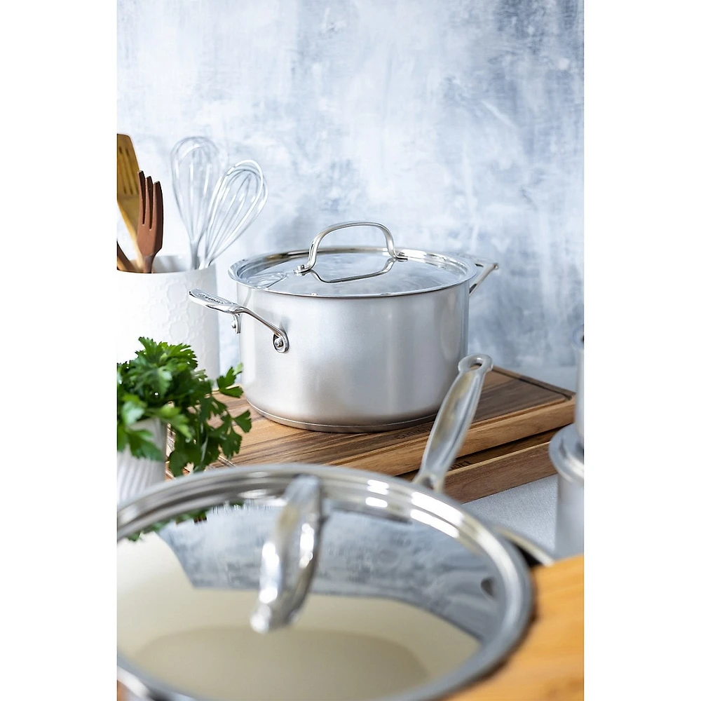 Style Collection Stainless Steel 10-Piece Cookware Set