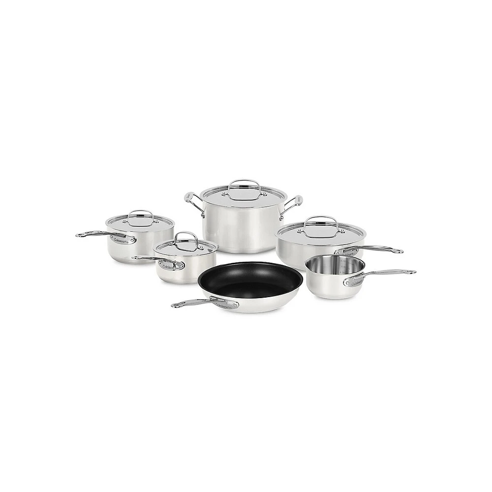 Style Collection Stainless Steel 10-Piece Cookware Set