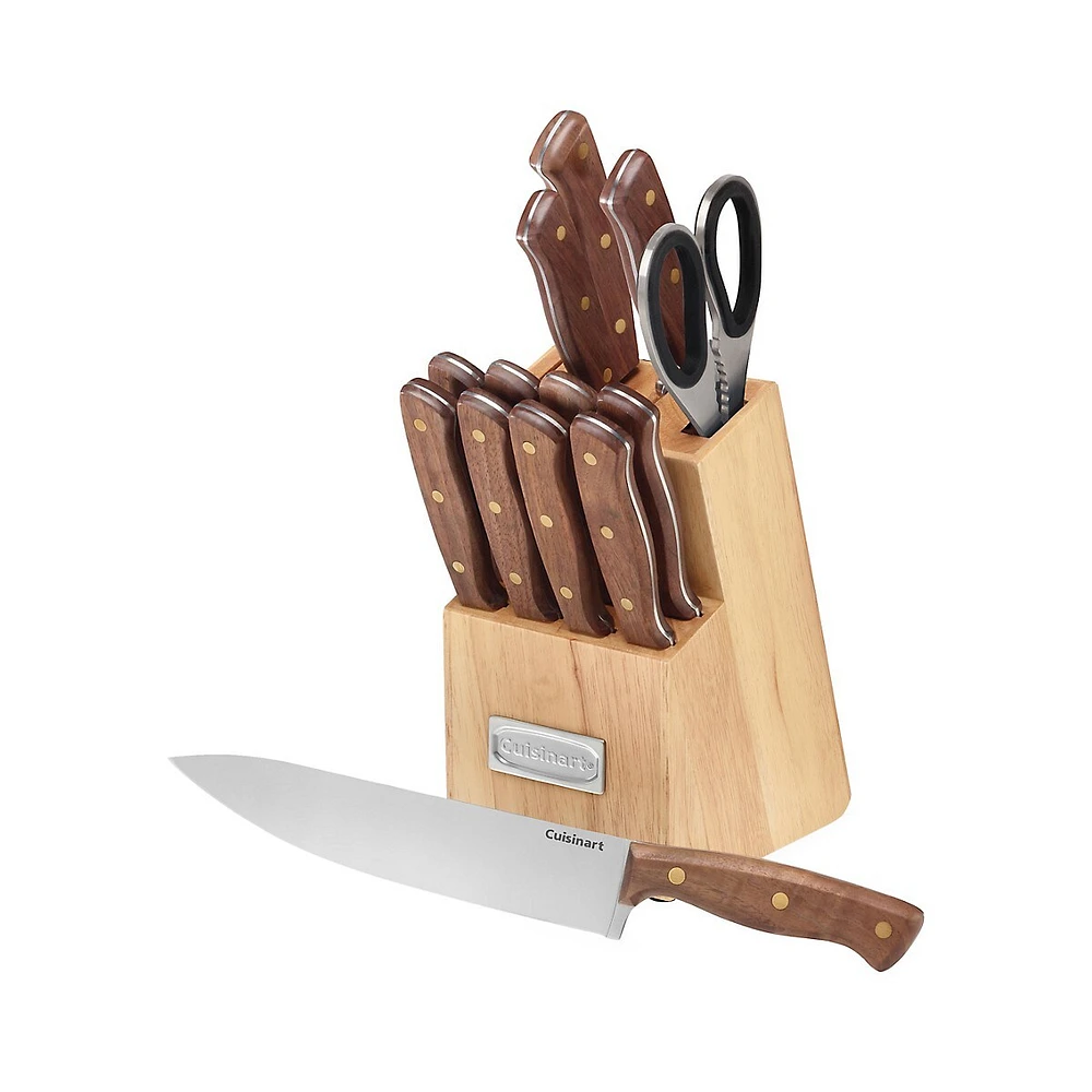 Costway 14-Piece Kitchen Knife Set Stainless Steel Knife Block Set