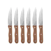 6-Piece Walnut Wood Steak Knife Set
