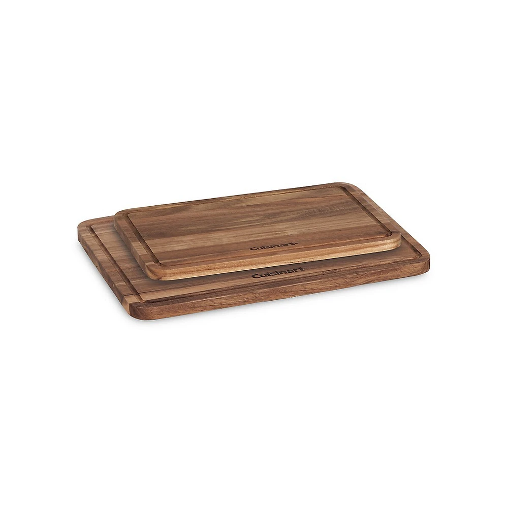 2-Piece Acacia Cutting Board Set