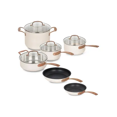 Metal Expressions 10-Piece Stainless Steel Cookware Set