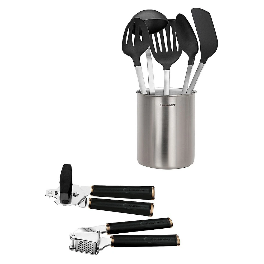 Cuisinart Metal Expressions 8-Piece Kitchen Gadget Set With Crock