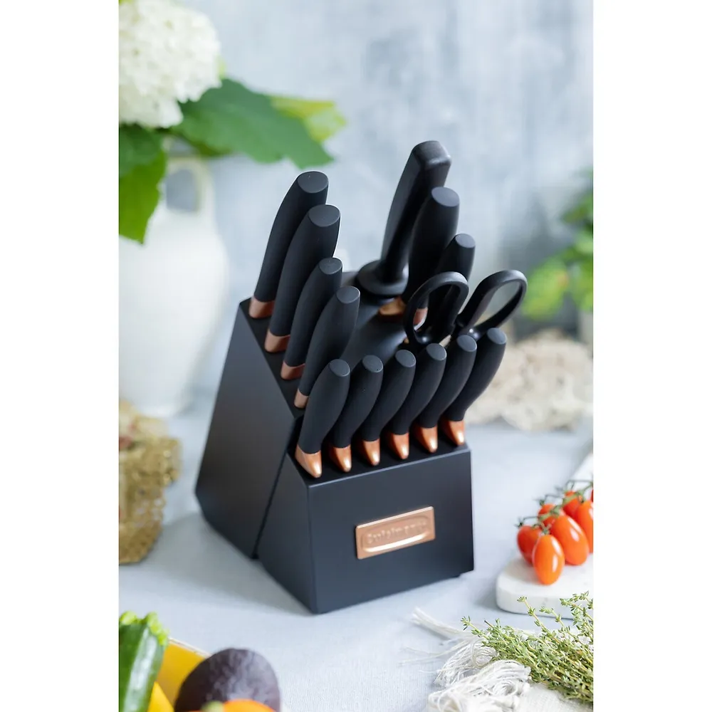 Metal Expressions 15-Piece Knife Block Set