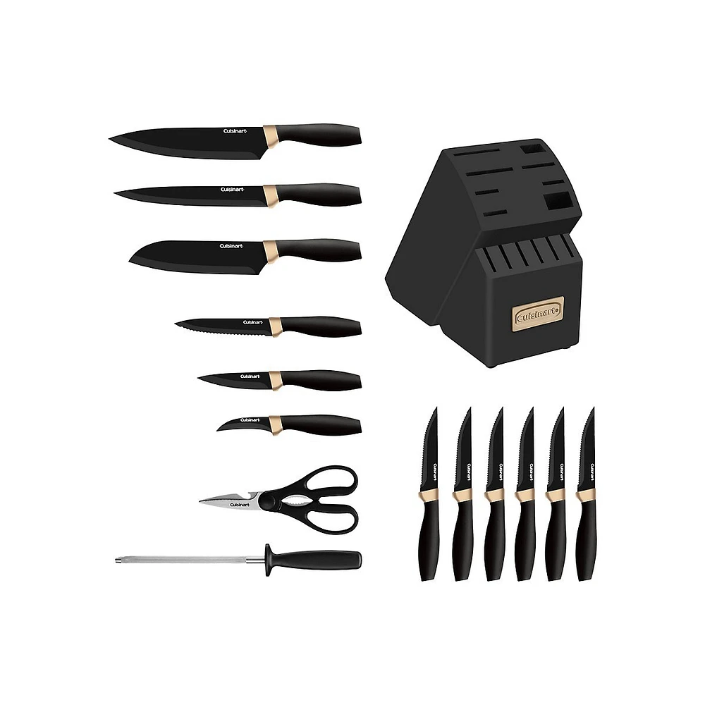 Metal Expressions 15-Piece Knife Block Set