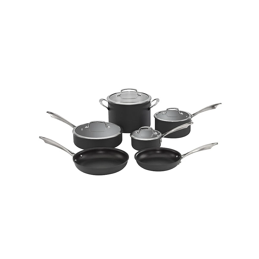 10-Piece Hard Anodized Cookware Set