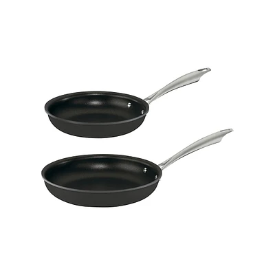 2-Pack Hard Anodized Skillet Set