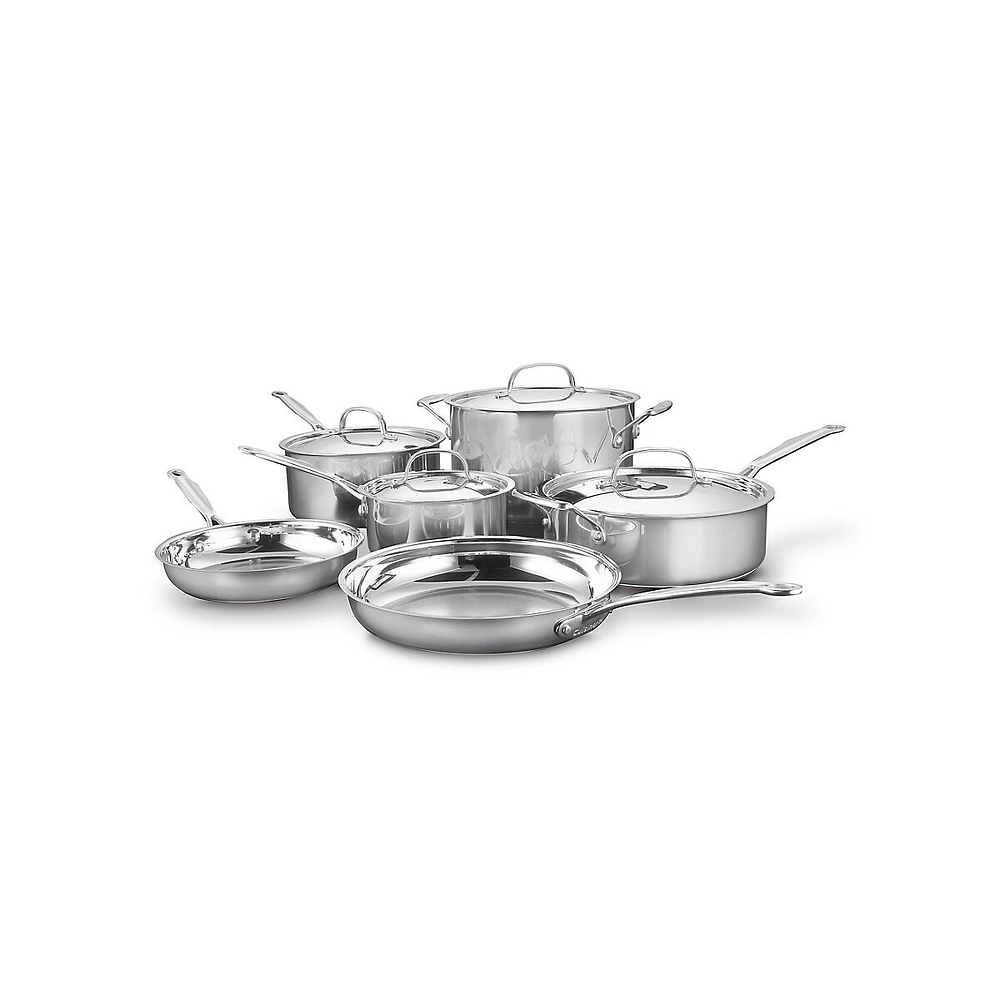 Classic 10-Piece Stainless Steel Cookware Set