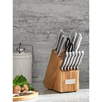 15-Piece German Steel Knife Block Set