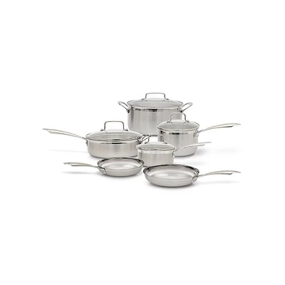 10-Piece Tri-Ply Cookware Set