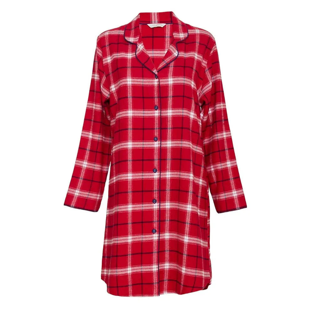 Pink and blue checkers sleepshirt