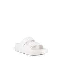 Coastal 2-Strap Plastic Platform Slide Sandals