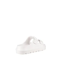 Coastal 2-Strap Plastic Platform Slide Sandals