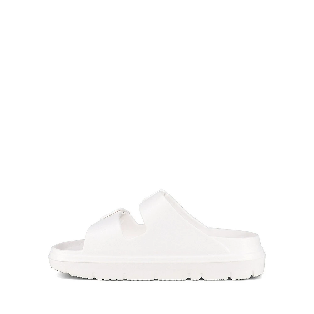 Coastal 2-Strap Plastic Platform Slide Sandals