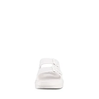 Coastal 2-Strap Plastic Platform Slide Sandals